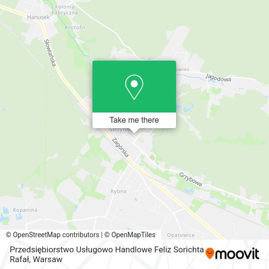 Przedsiębiorstwo Usługowo Handlowe Feliz Sorichta Rafał map