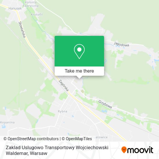 Zaklad Uslugowo Transportowy Wojciechowski Waldemar map