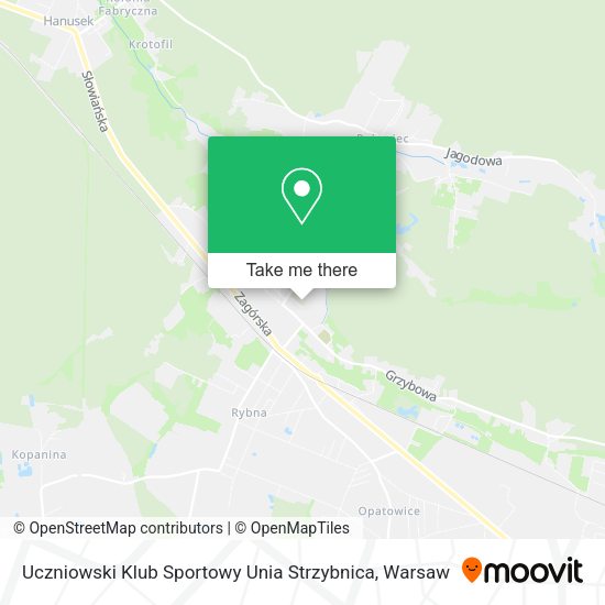 Uczniowski Klub Sportowy Unia Strzybnica map