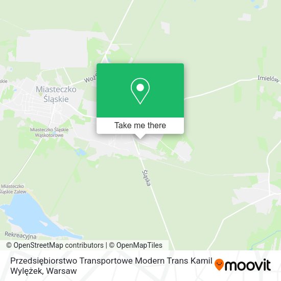 Карта Przedsiębiorstwo Transportowe Modern Trans Kamil Wylężek