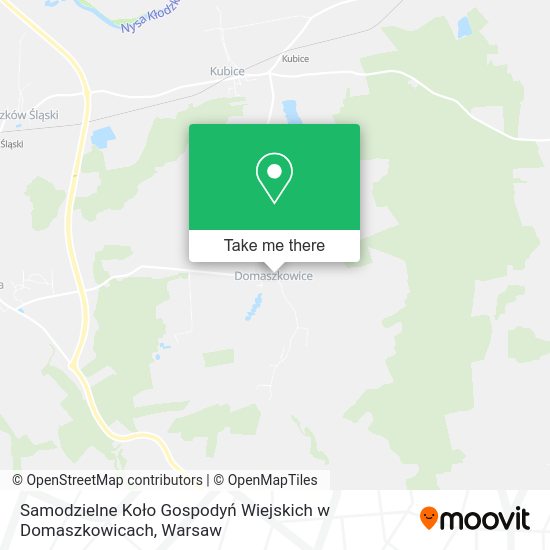 Samodzielne Koło Gospodyń Wiejskich w Domaszkowicach map