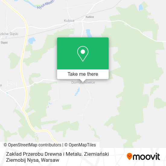 Zakład Przerobu Drewna i Metalu. Ziemiański Ziemobij Nysa map