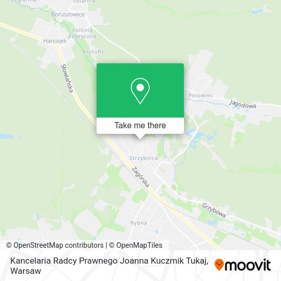 Kancelaria Radcy Prawnego Joanna Kuczmik Tukaj map