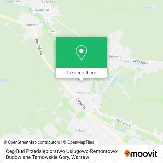 Ceg-Bud Przedsiębiorstwo Usługowo-Remontowo-Budowlane Tarnowskie Góry map