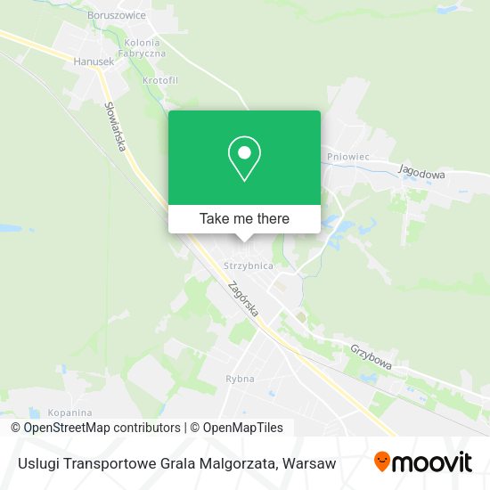 Uslugi Transportowe Grala Malgorzata map