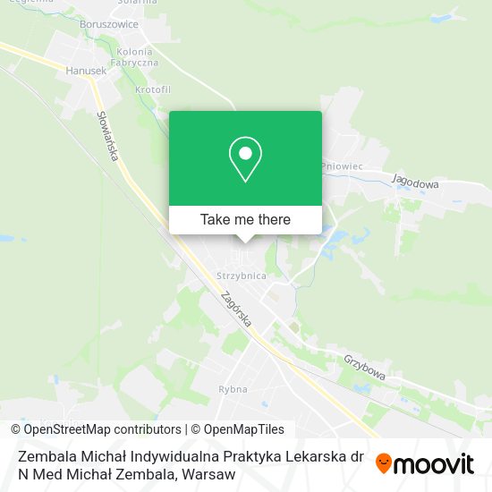 Zembala Michał Indywidualna Praktyka Lekarska dr N Med Michał Zembala map