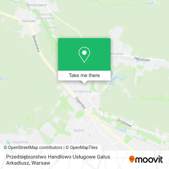 Карта Przedsiębiorstwo Handlowo Usługowe Galus Arkadiusz