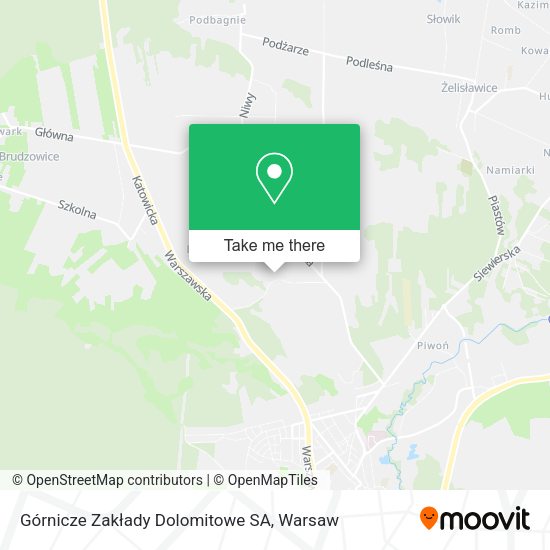 Górnicze Zakłady Dolomitowe SA map