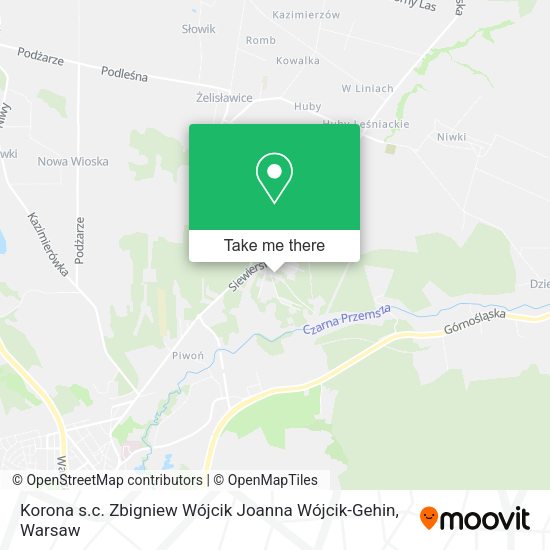 Korona s.c. Zbigniew Wójcik Joanna Wójcik-Gehin map