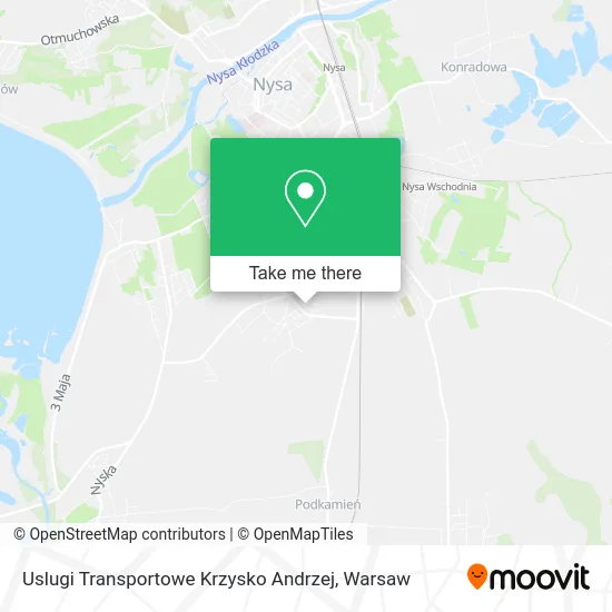 Карта Uslugi Transportowe Krzysko Andrzej