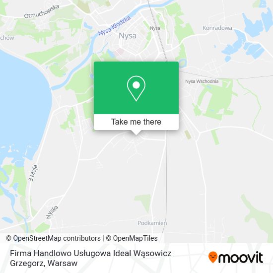 Firma Handlowo Usługowa Ideal Wąsowicz Grzegorz map