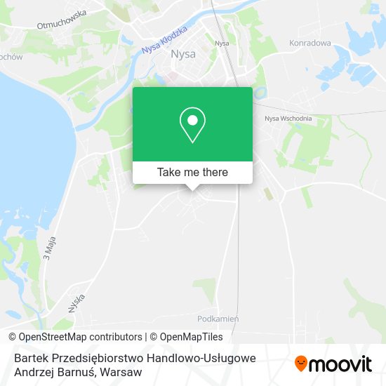 Bartek Przedsiębiorstwo Handlowo-Usługowe Andrzej Barnuś map