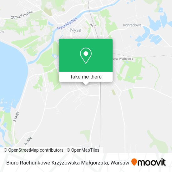 Biuro Rachunkowe Krzyżowska Małgorzata map