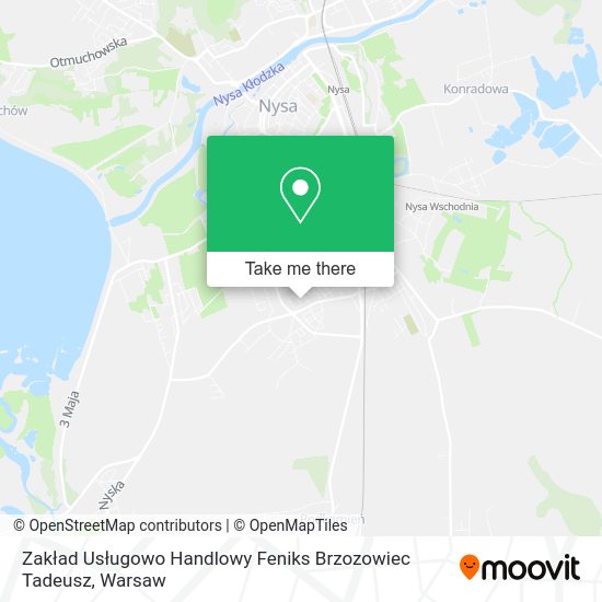 Zakład Usługowo Handlowy Feniks Brzozowiec Tadeusz map