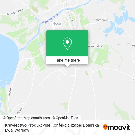 Krawiectwo Produkcyjne Konfekcja Izabel Bojarska Ewa map