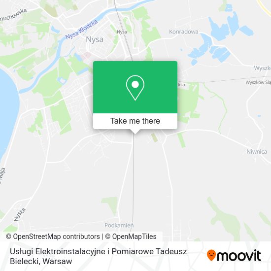 Usługi Elektroinstalacyjne i Pomiarowe Tadeusz Bielecki map