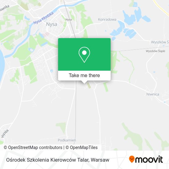 Ośrodek Szkolenia Kierowców Talar map