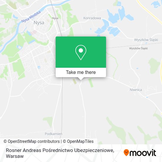 Rosner Andreas Pośrednictwo Ubezpieczeniowe map