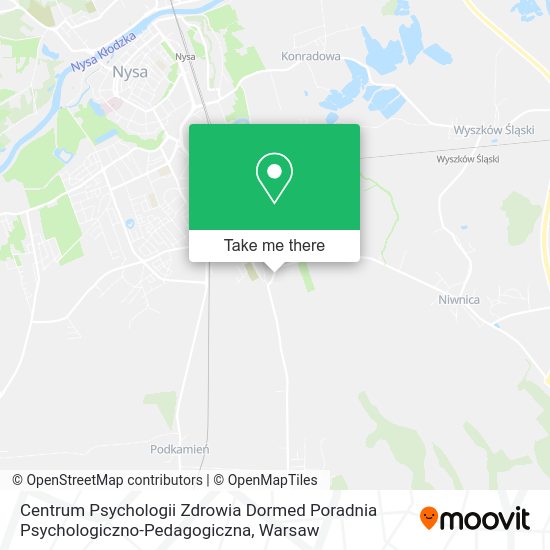 Карта Centrum Psychologii Zdrowia Dormed Poradnia Psychologiczno-Pedagogiczna