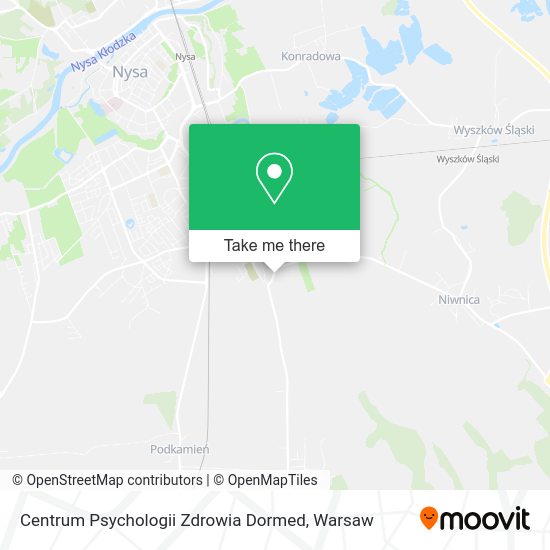 Centrum Psychologii Zdrowia Dormed map