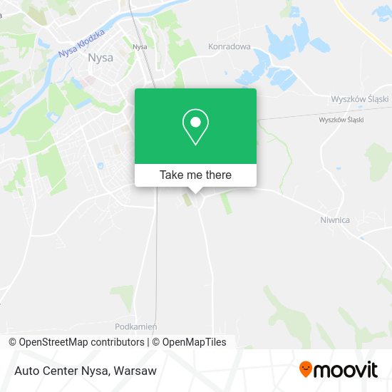 Auto Center Nysa map