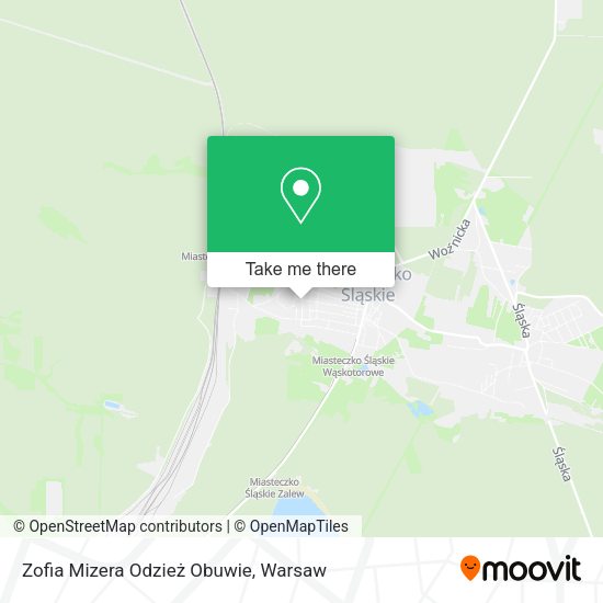 Zofia Mizera Odzież Obuwie map