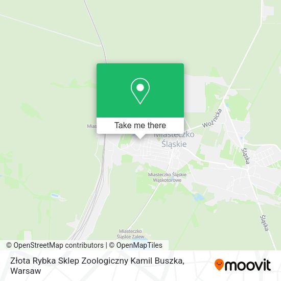 Złota Rybka Sklep Zoologiczny Kamil Buszka map