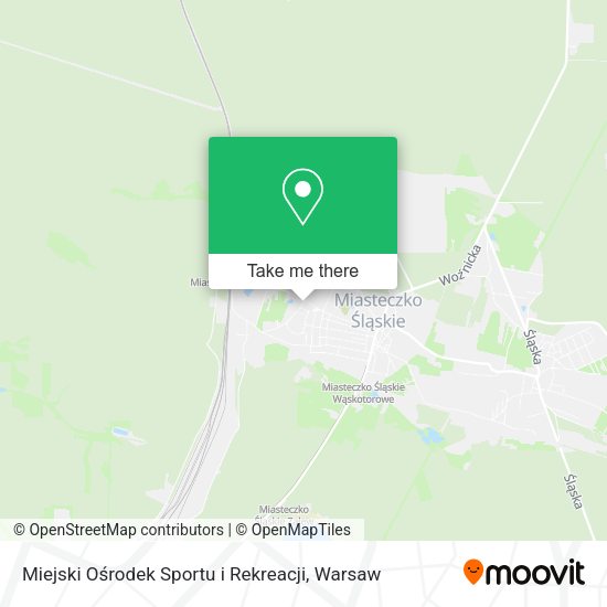 Miejski Ośrodek Sportu i Rekreacji map