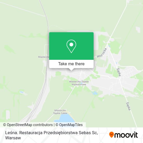 Карта Leśna. Restauracja Przedsiębiorstwa Sebas Sc