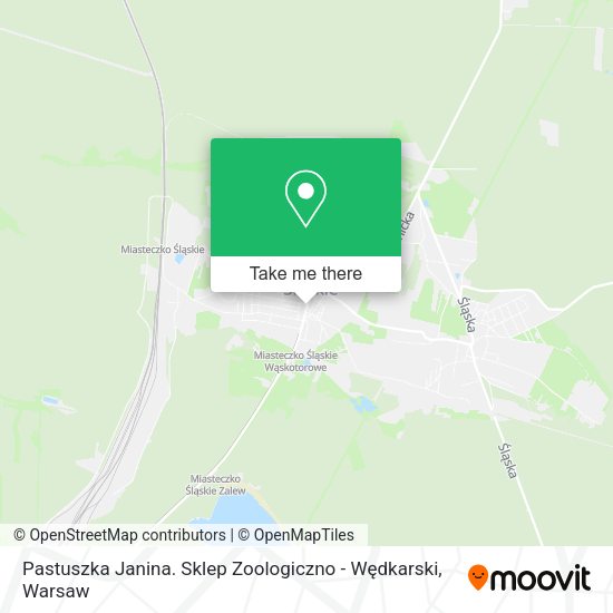 Карта Pastuszka Janina. Sklep Zoologiczno - Wędkarski