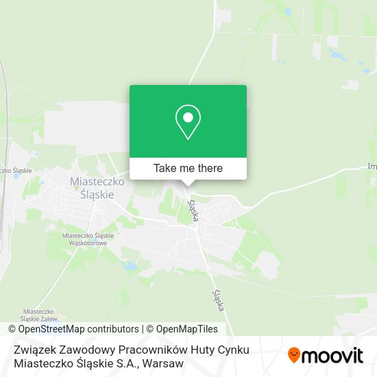 Związek Zawodowy Pracowników Huty Cynku Miasteczko Śląskie S.A. map