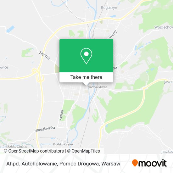 Ahpd. Autoholowanie, Pomoc Drogowa map