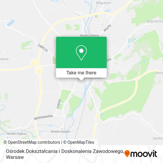 Ośrodek Dokształcania i Doskonalenia Zawodowego map