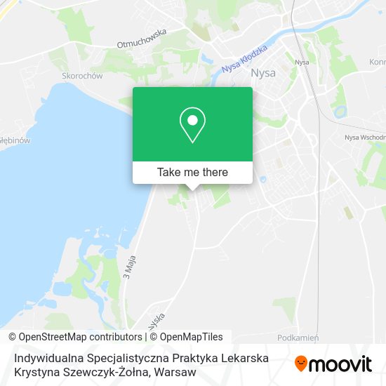 Карта Indywidualna Specjalistyczna Praktyka Lekarska Krystyna Szewczyk-Żołna