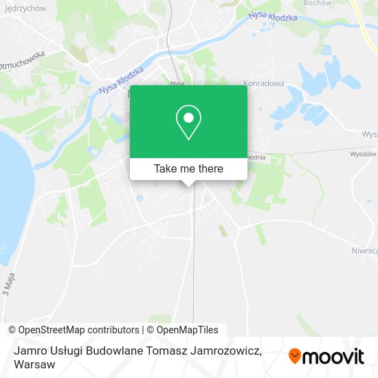 Jamro Usługi Budowlane Tomasz Jamrozowicz map