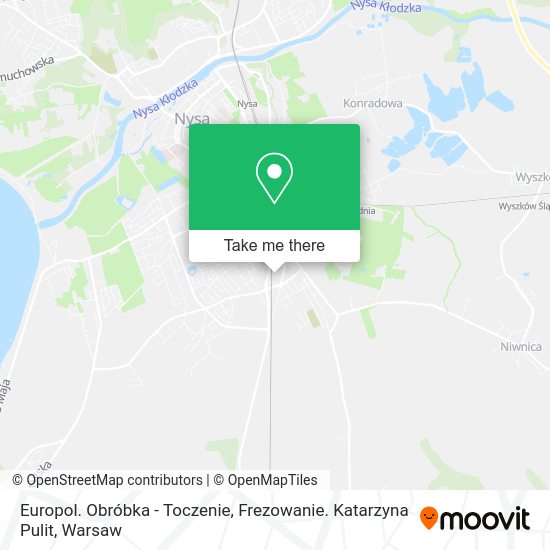 Europol. Obróbka - Toczenie, Frezowanie. Katarzyna Pulit map