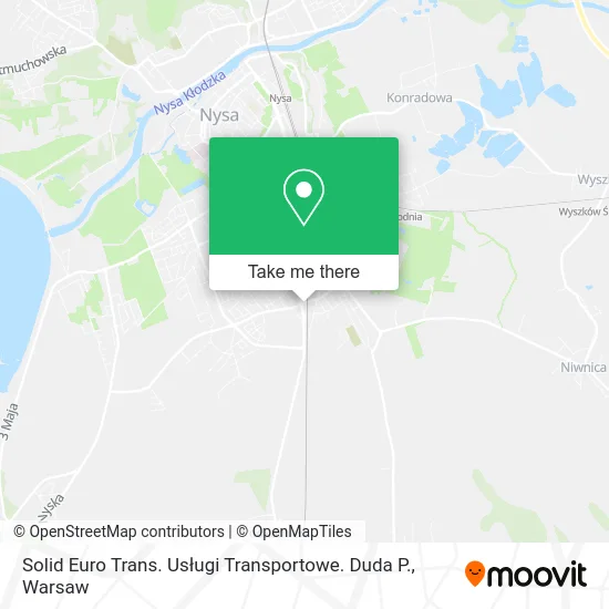 Карта Solid Euro Trans. Usługi Transportowe. Duda P.