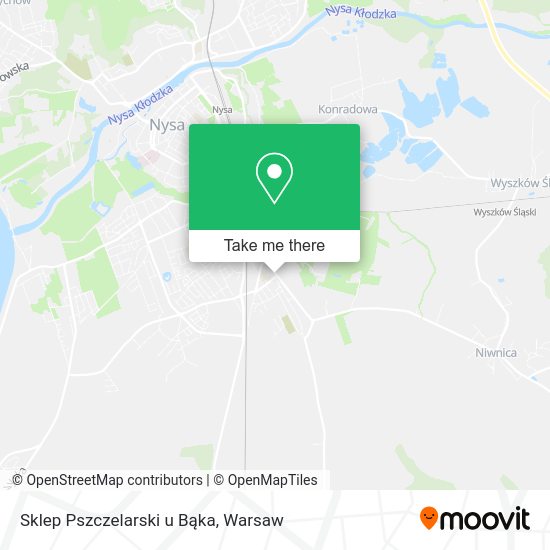 Sklep Pszczelarski u Bąka map