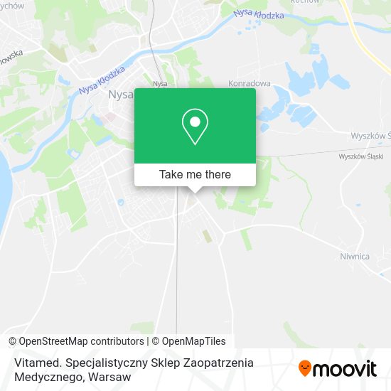 Vitamed. Specjalistyczny Sklep Zaopatrzenia Medycznego map