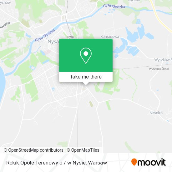 Rckik Opole Terenowy o / w Nysie map