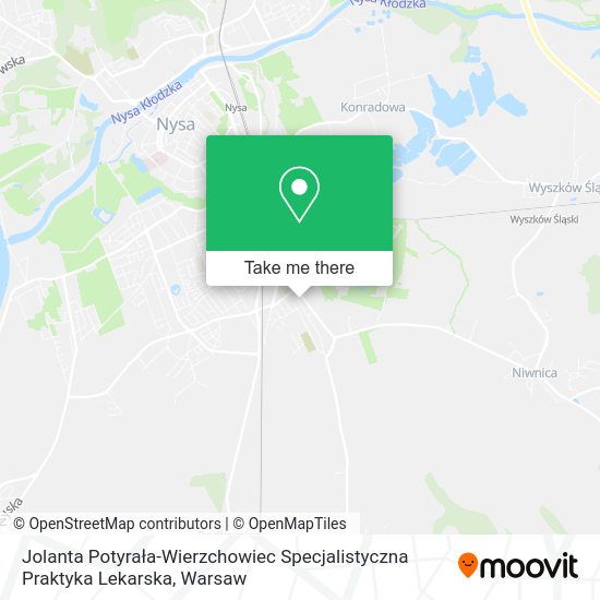 Jolanta Potyrała-Wierzchowiec Specjalistyczna Praktyka Lekarska map