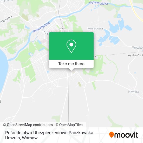 Pośrednictwo Ubezpieczeniowe Paczkowska Urszula map