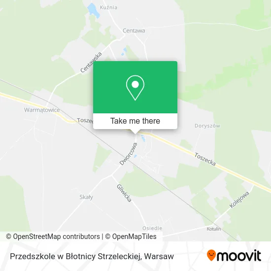 Przedszkole w Błotnicy Strzeleckiej map