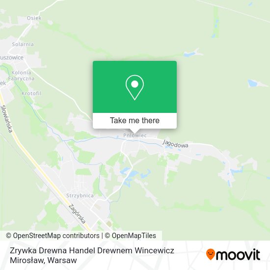 Zrywka Drewna Handel Drewnem Wincewicz Mirosław map