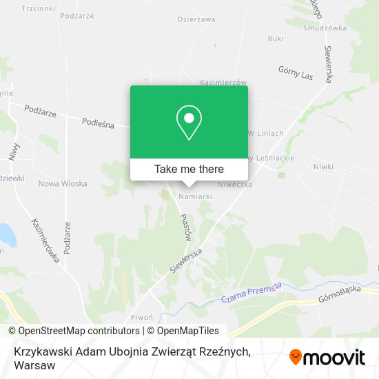 Krzykawski Adam Ubojnia Zwierząt Rzeźnych map