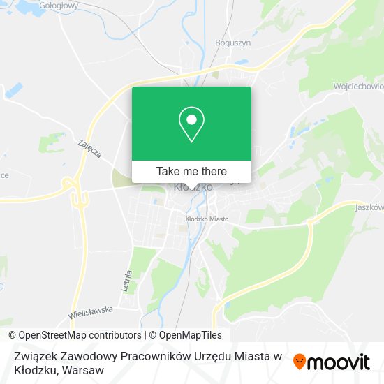 Związek Zawodowy Pracowników Urzędu Miasta w Kłodzku map