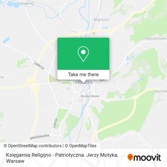 Księgarnia Religijno - Patriotyczna. Jerzy Motyka map