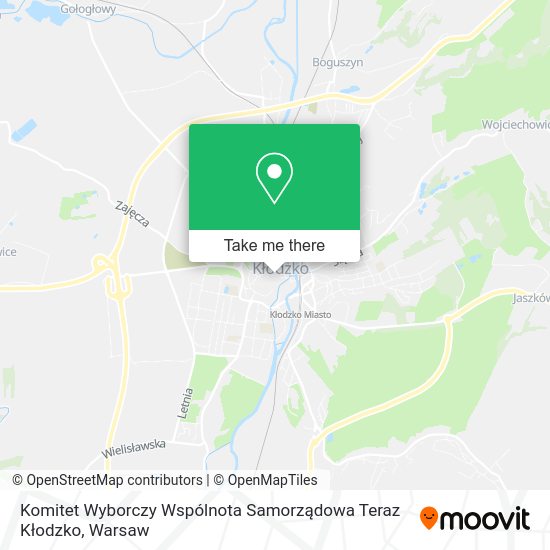 Komitet Wyborczy Wspólnota Samorządowa Teraz Kłodzko map