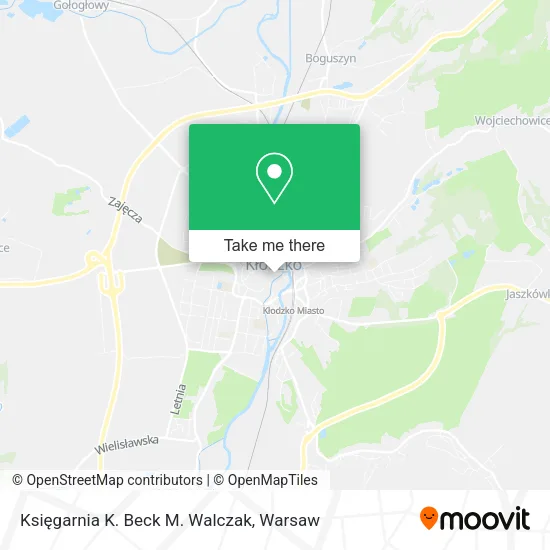 Карта Księgarnia K. Beck M. Walczak