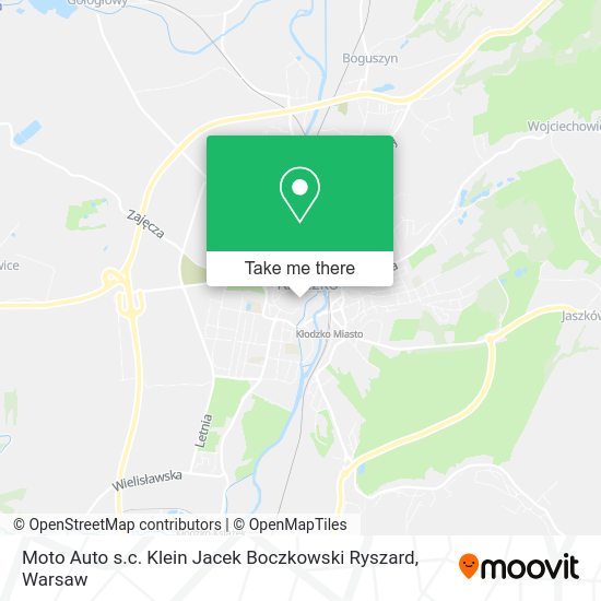 Moto Auto s.c. Klein Jacek Boczkowski Ryszard map